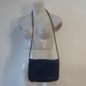Womens Shag Boutique Blue Leather Chain Shoulder Bag